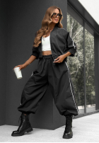 Sweat Set Sweatshirt i Hose z lampasem Unbelievable Schokoladenbraun