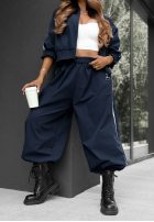 Sweat Set Sweatshirt i Hose z lampasem Unbelievable Schokoladenbraun