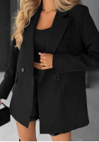 Blazer oversize Classy Touch Schwarz