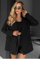 Blazer oversize Classy Touch Schwarz