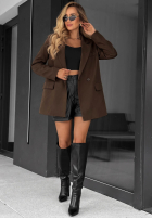 Blazer oversize Classy Touch Schwarz