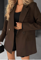 Blazer oversize Classy Touch Schwarz