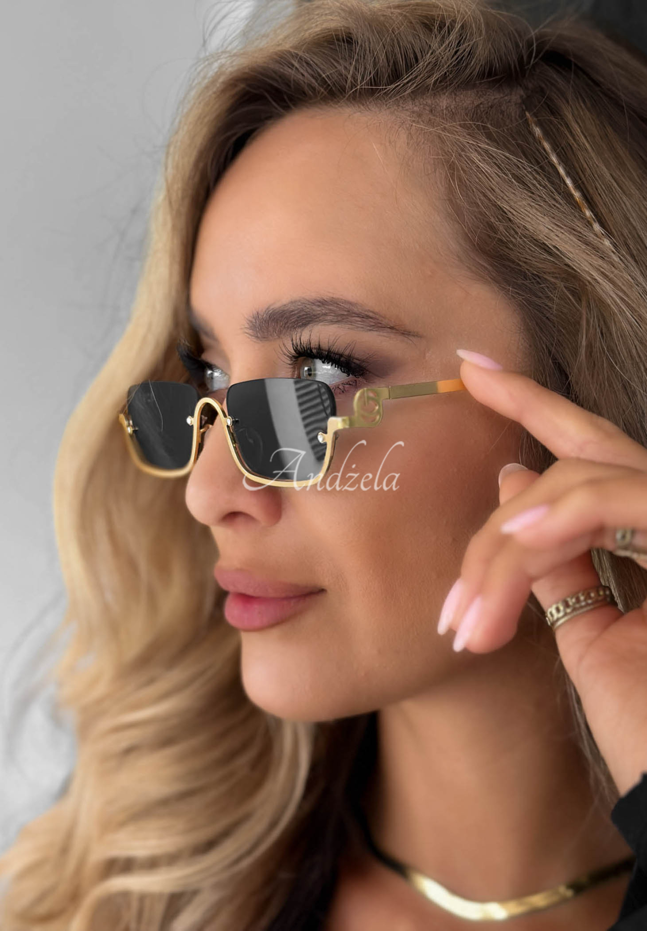 Sonnenbrille Pure Sun schwarz-golden