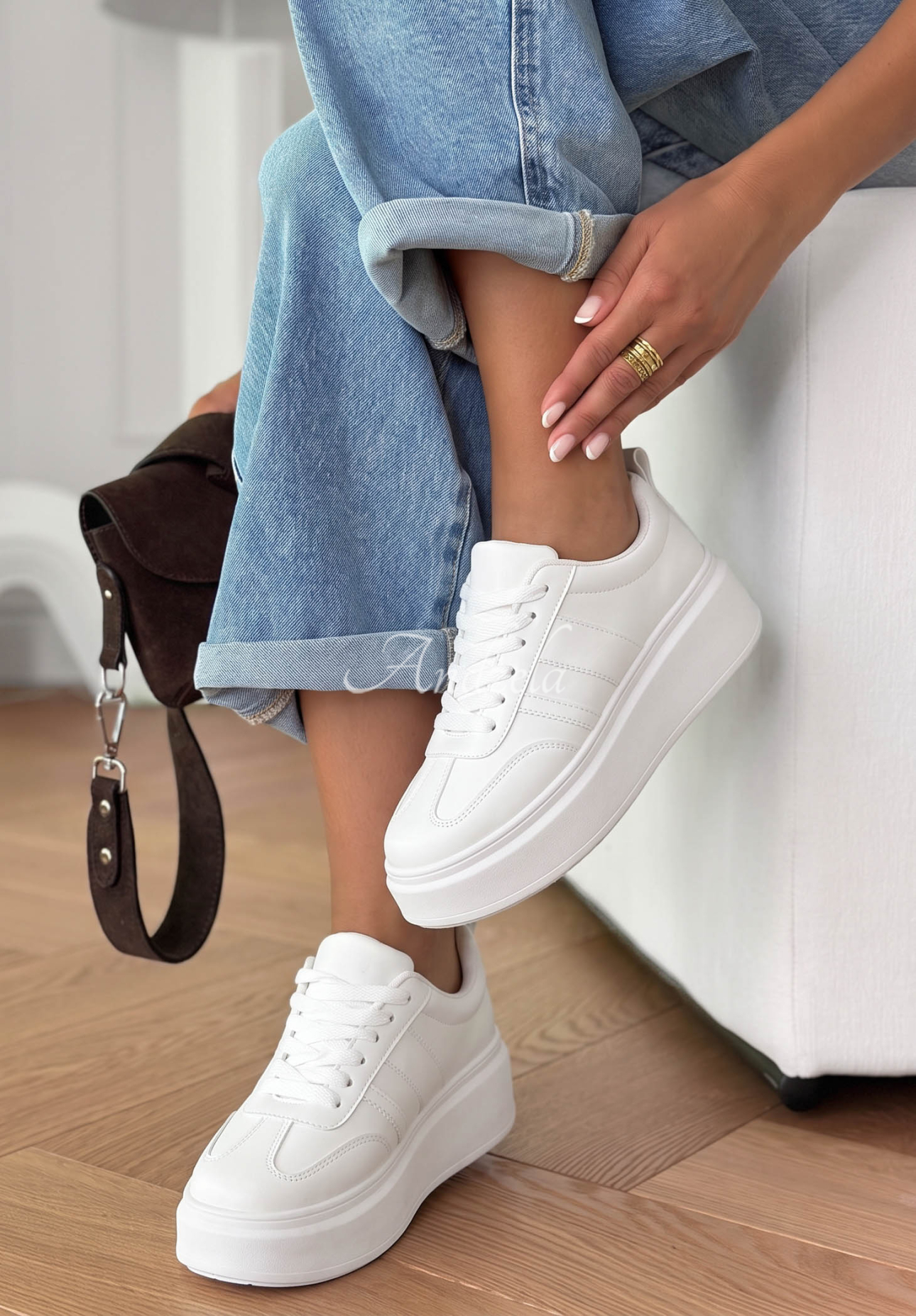 Sneakers Start With Forever weiß