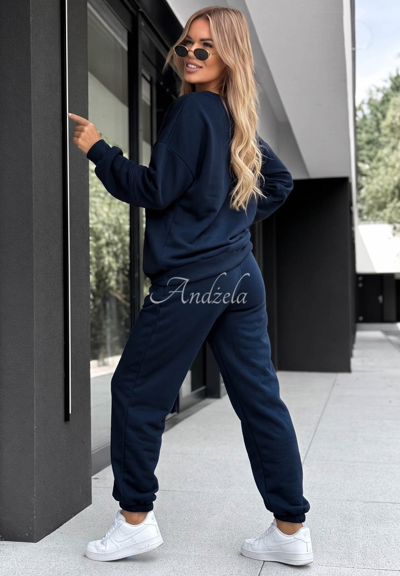 Jogginganzug aus Viskose Sunday Mood Dunkelblau