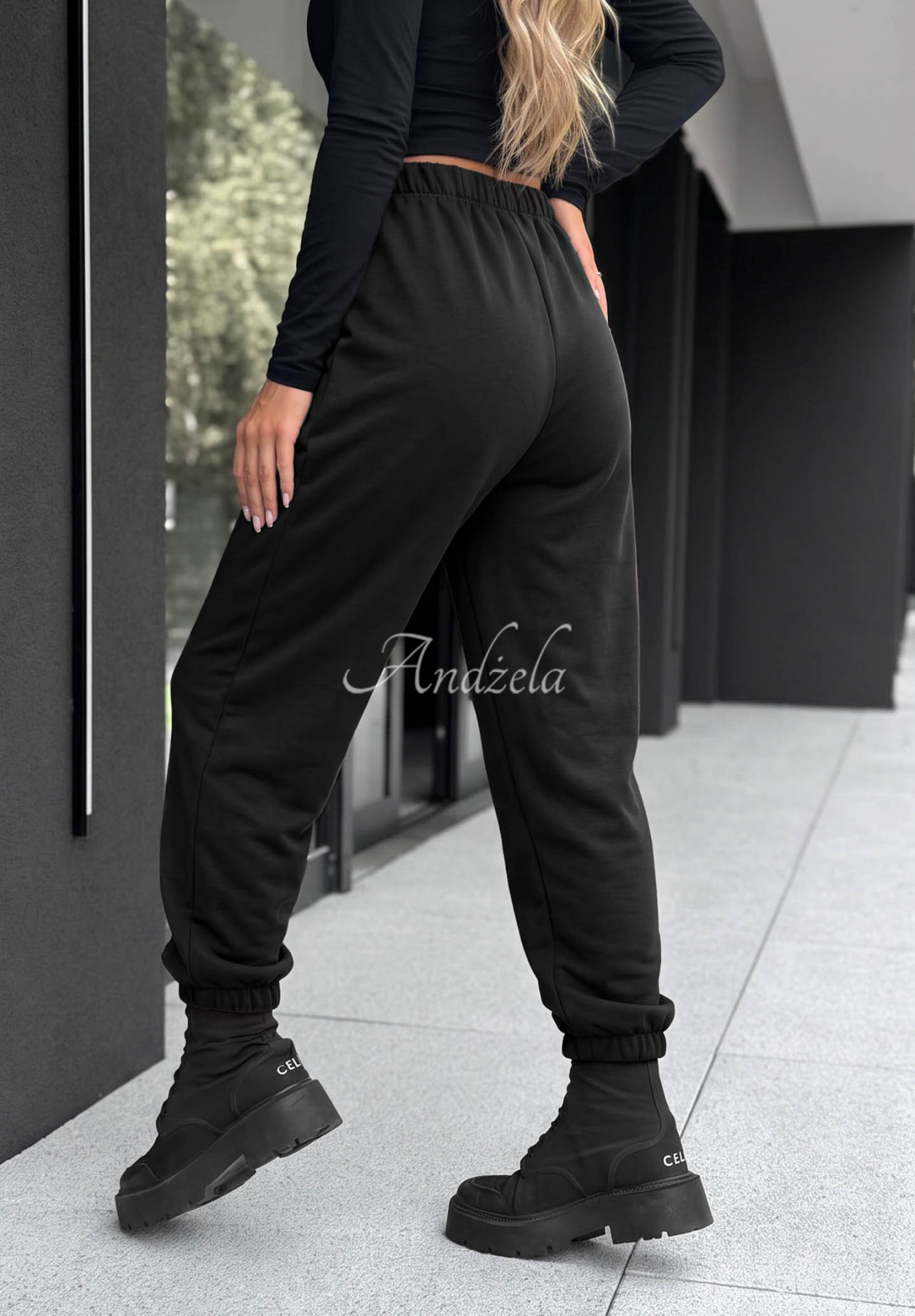 Viskosehose mit Bündchen What You Wanted Schwarz