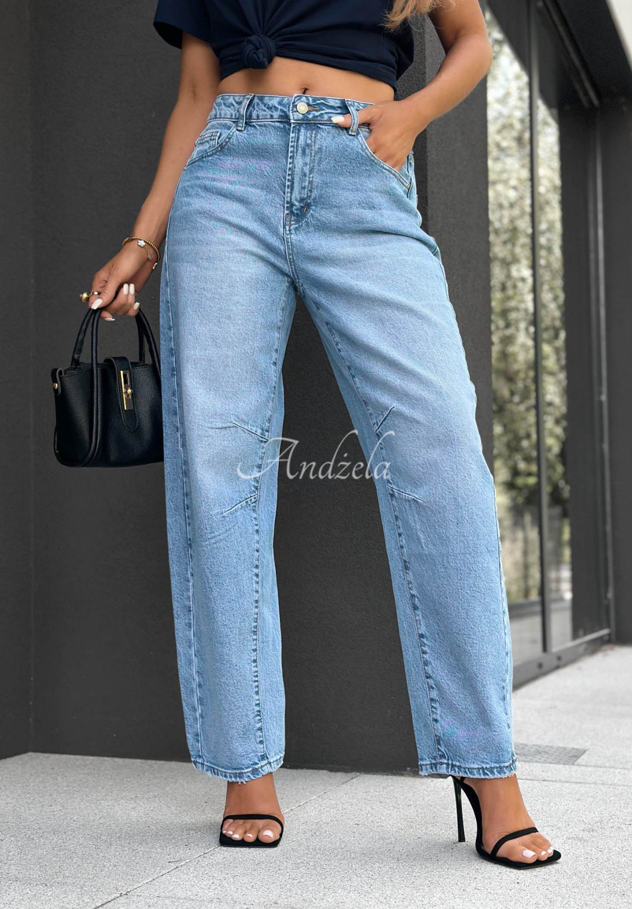 Baggy Jeans Keep Going Blau