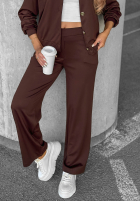 Sweat Set Sweatshirt z guzikami i Hose Comfort Story Dunkelblau