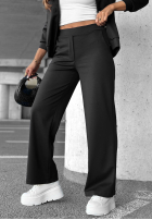 Sweat Set Sweatshirt z guzikami i Hose Comfort Story Dunkelblau