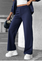 Sweat Set Sweatshirt z guzikami i Hose Comfort Story Dunkelblau