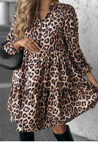 Kleid oversize z falbanka Modern Charm Beige