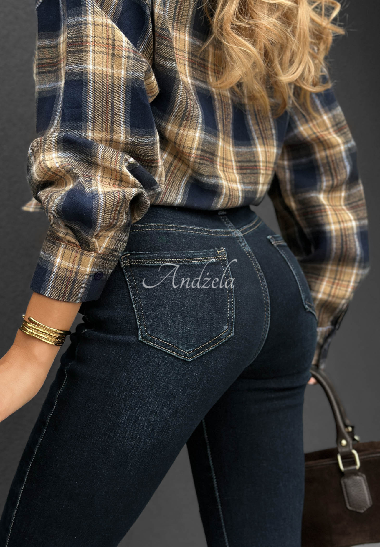 Skinny-Jeans mit Gürtel Feel Better Dunkelblau