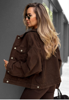 Jacke Jeans Follow Dreams Schokoladenbraun