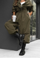 Sweat Set Sweatshirt i Hose z lampasem Unbelievable Schokoladenbraun
