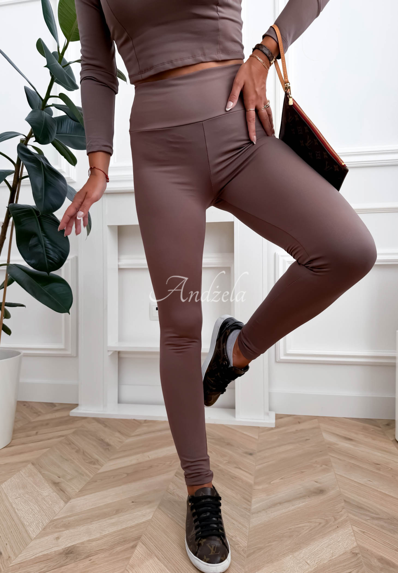 Leggings Meredity Mokkafarben
