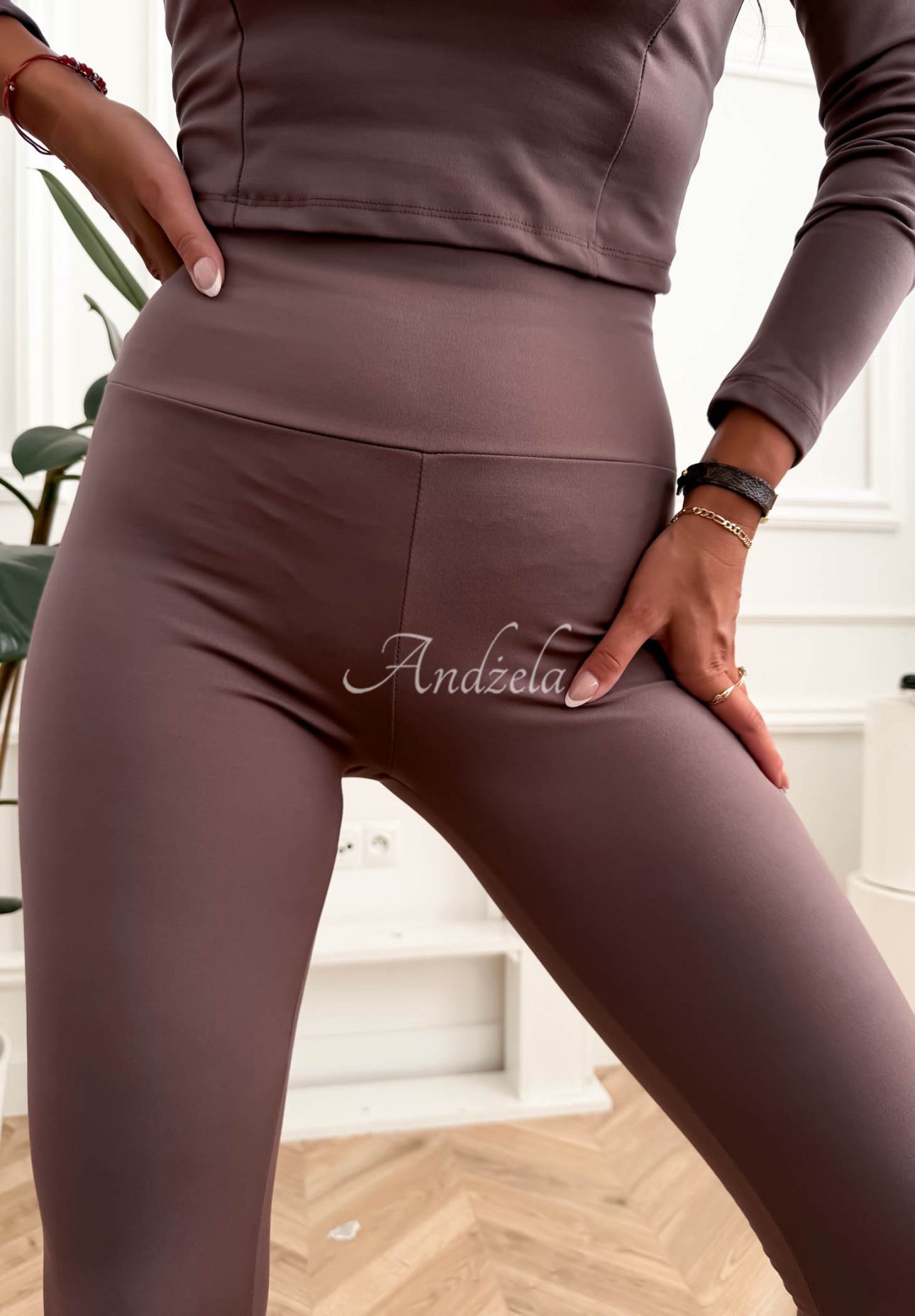 Leggings Meredity Mokkafarben