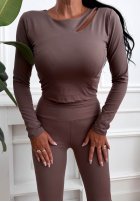 Bluse z wycięciem Another Time Schwarz