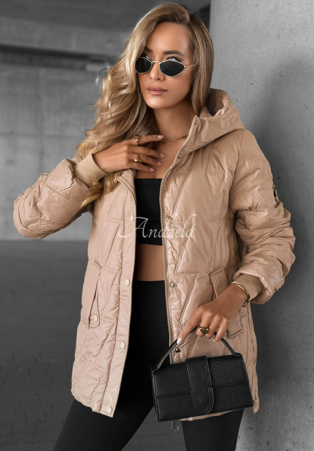 Steppjacke Forest Story Beige