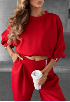 Sweat Set Cozy Balance Rot