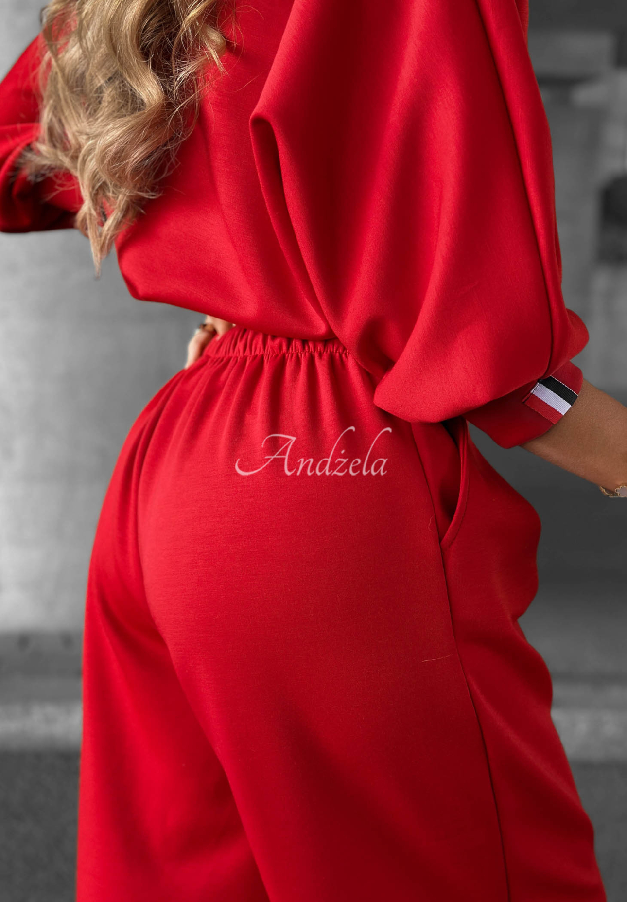 Viskose-Trainingsanzug-Set Cozy Balance Rot