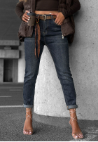 Hose Jeans loose fit z paskiem Just For Fun Dunkelblau