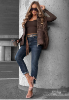 Hose Jeans loose fit z paskiem Just For Fun Dunkelblau