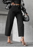 Hose Jeans mom fit z paskiem Say Something Schwarz
