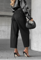 Hose Jeans mom fit z paskiem Say Something Schwarz