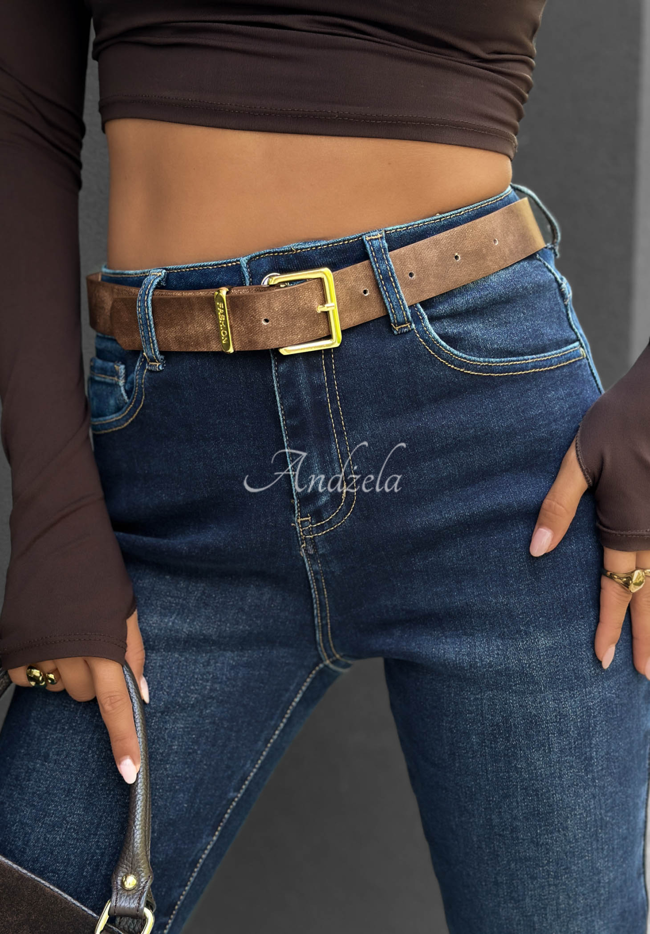 Jeans skinny Strive For More Dunkelblau