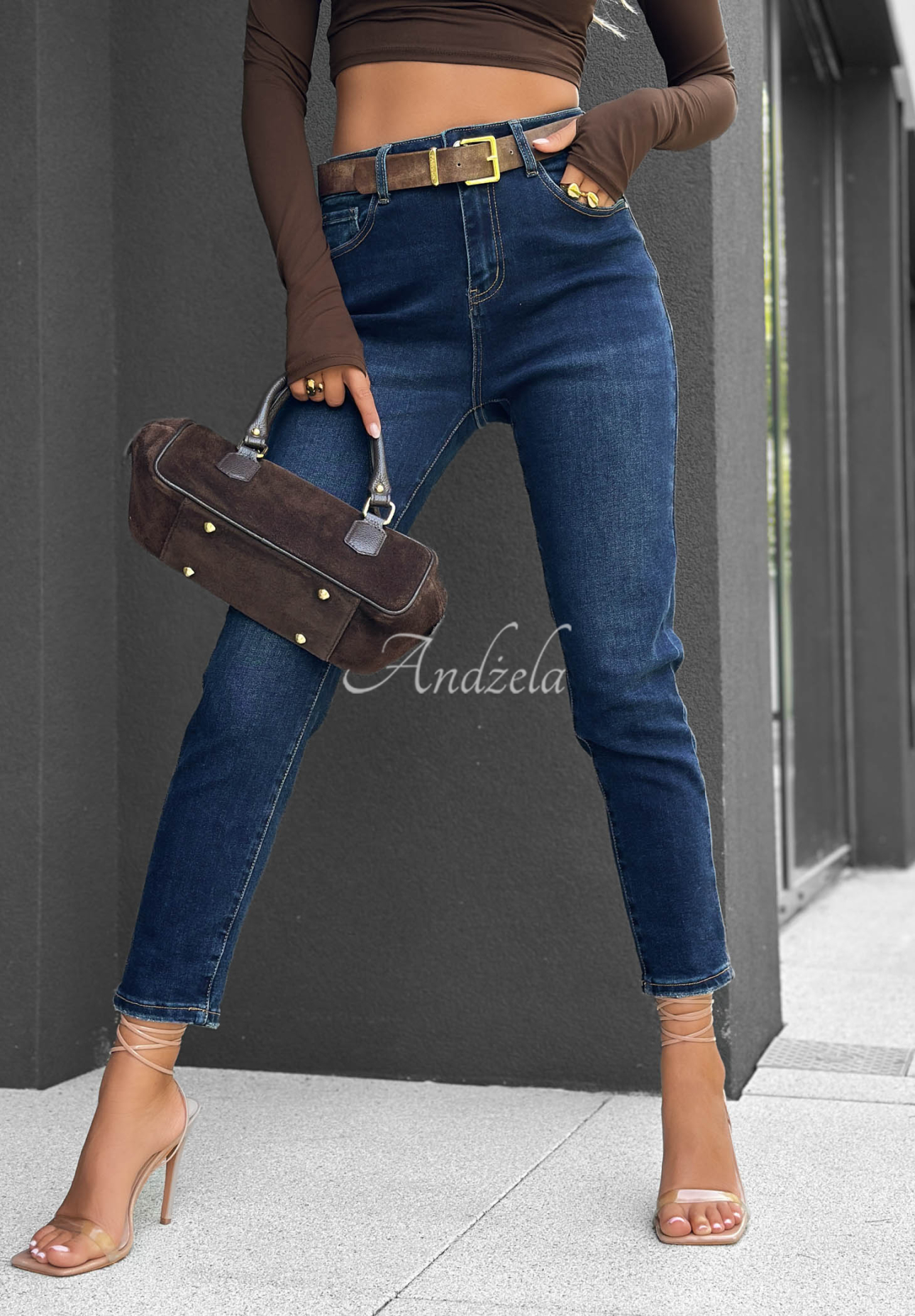 Jeans skinny Strive For More Dunkelblau