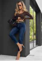 Hose Jeans skinny Strive For More Dunkelblau