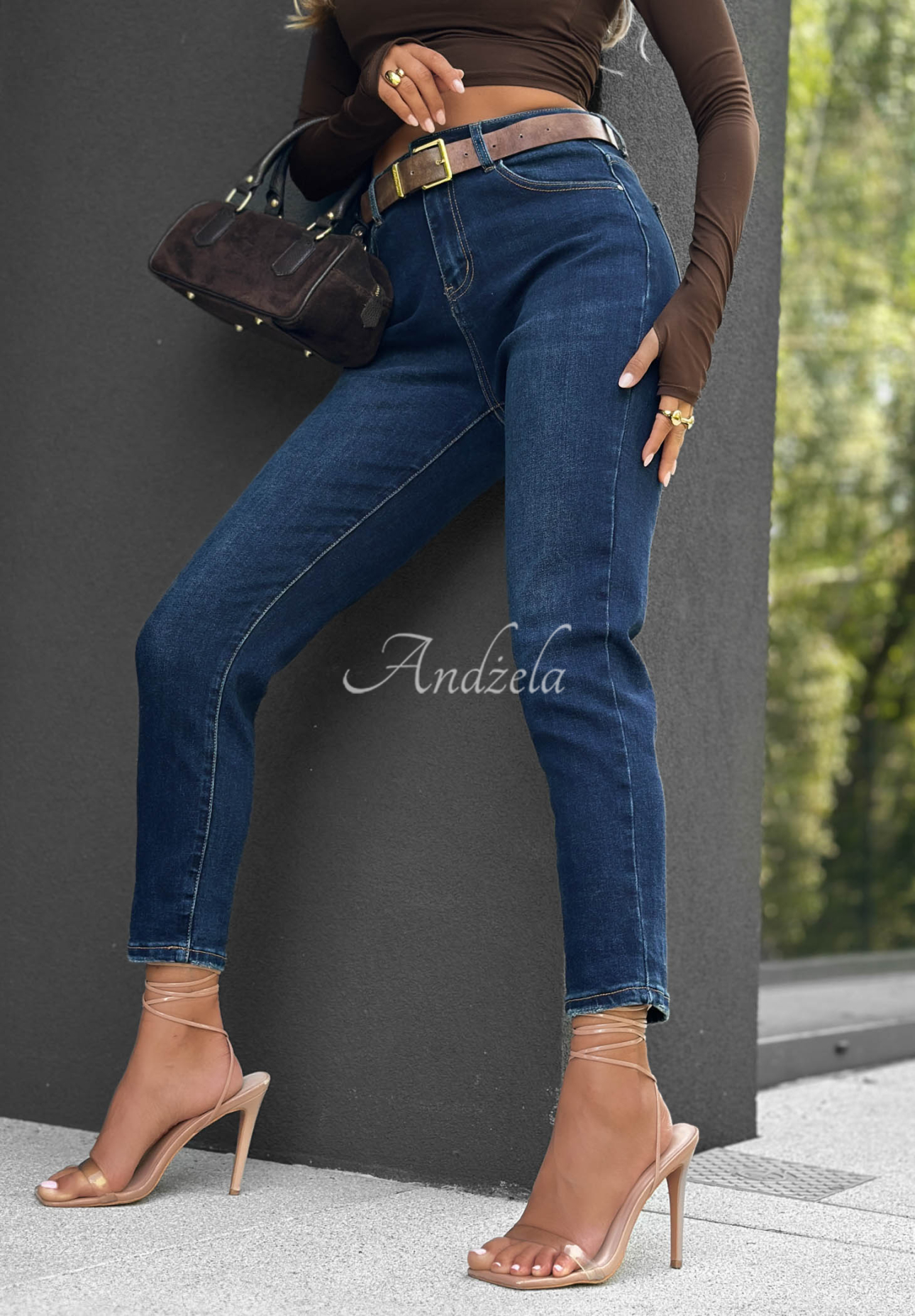 Jeans skinny Strive For More Dunkelblau