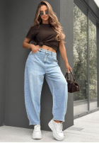 Hose Jeans mom fit Once More Blau