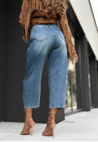 Hose Jeans mom fit  z paskiem Over Again Blau