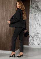 Elegancka dwurzędowa Blazer Endless Class Dunkelblau