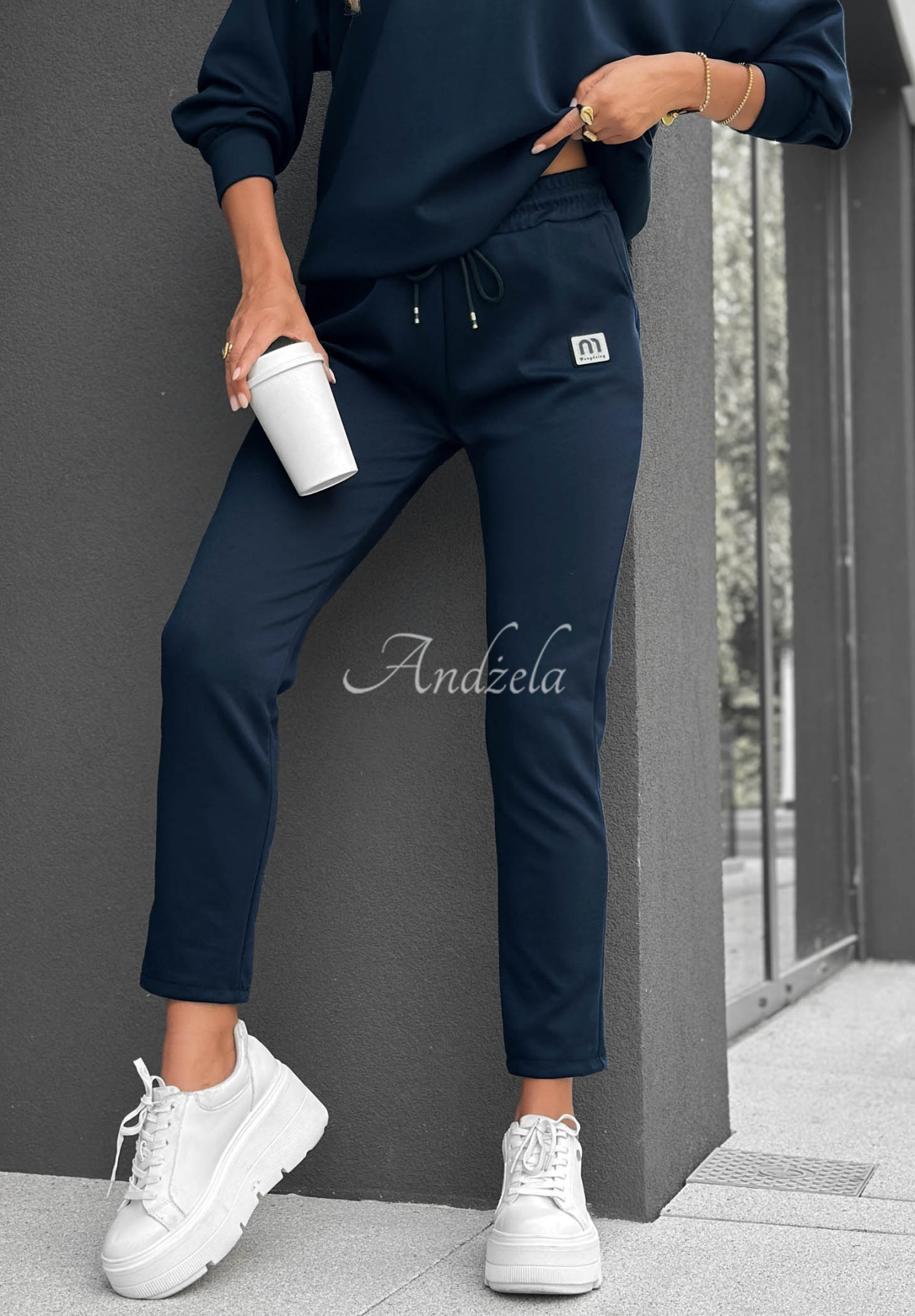Viskose-Trainingsanzug-Set City Blend Dunkelblau