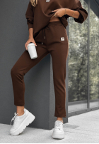 Wiskozowy Sweat Set City Blend Schokoladenbraun