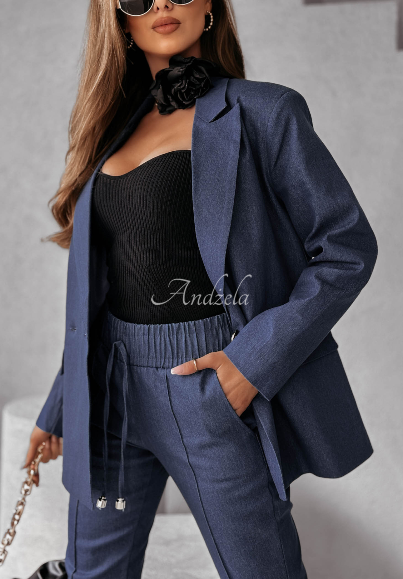 Denim Blazer Whole Story dunkelblau