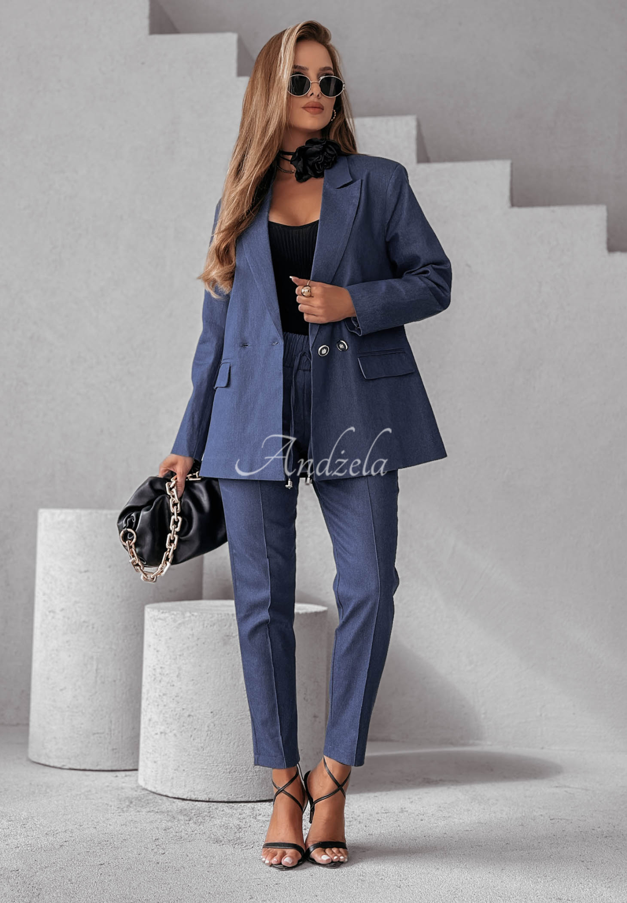 Denim Blazer Whole Story dunkelblau