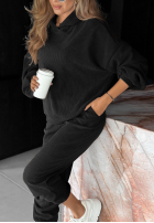 Sztruksowy Set Sweatshirt i Hose Quiet Confidence Schokoladenbraun