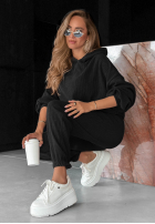 Sztruksowy Set Sweatshirt i Hose Quiet Confidence Schokoladenbraun