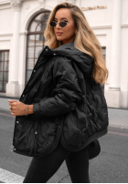 Pikowana Jacke z kapturem Autumn Escape Beige