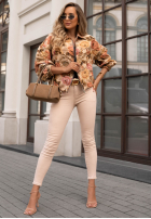 Żakardowa Jacke bomberka w kwiaty Secret Bloom Beige