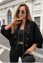 Jacke napoleonka Elegant Force Schwarz