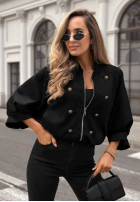 Jacke napoleonka Elegant Force Schwarz