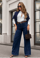 Hose Jeans z paskiem Urban Flam Dunkelblau