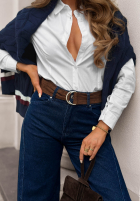 Hose Jeans z paskiem Urban Flam Dunkelblau