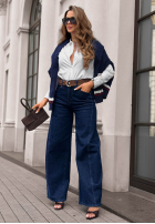Hose Jeans z paskiem Urban Flam Dunkelblau