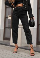 Hose Jeans mom fit Lost Message Schokoladenbraun