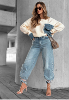 Hose Jeans banana Fall Ready Schokoladenbraun